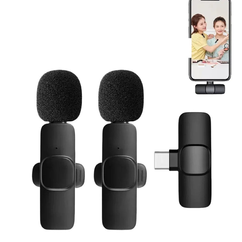 Microfone de Lapela Sem Fio