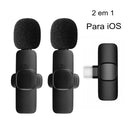 Microfone de Lapela Sem Fio