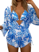 Conjunto Tropical 3 Peças: Maiô, Body e Biquíni