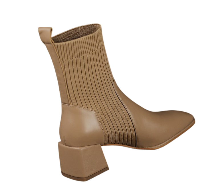 Bota Feminina Texana Cano Curto com Malha