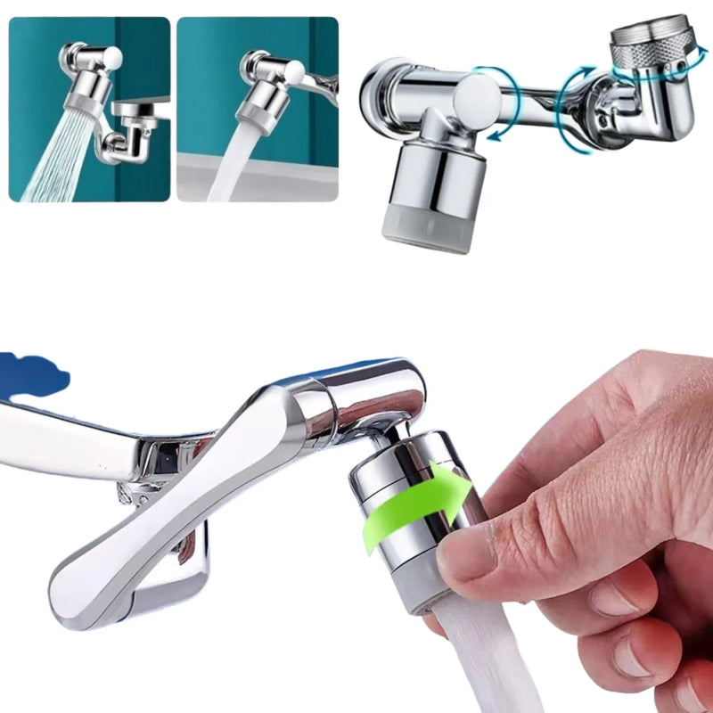 Extensor-de-Torneira-1080-com-Aerador-Giratorio-Universal-ABS-torneira-ligada-em-dois-modos-diferentes