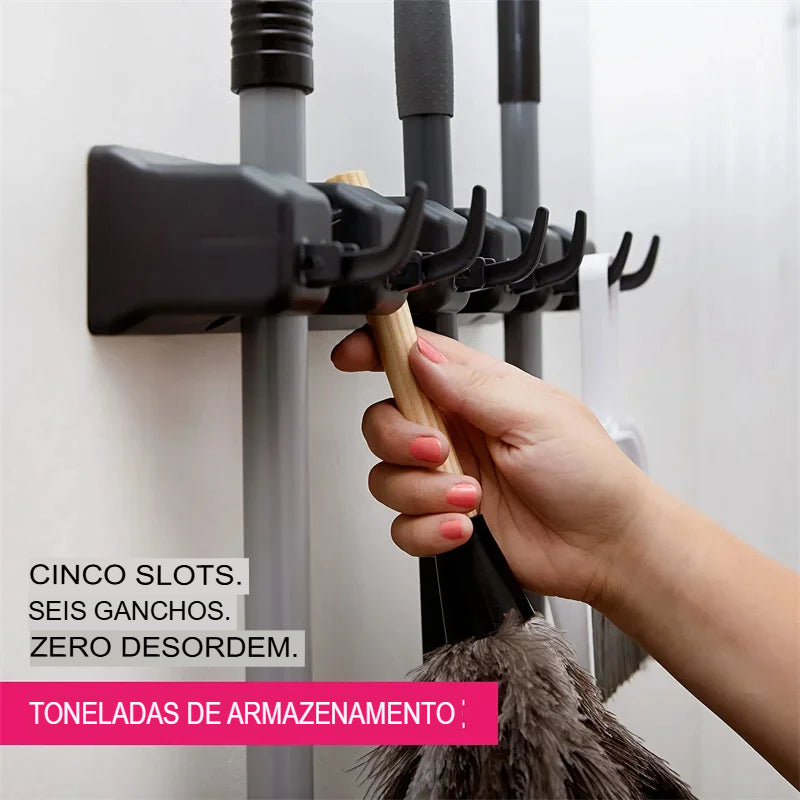 Suporte para Vassoura e Rodo