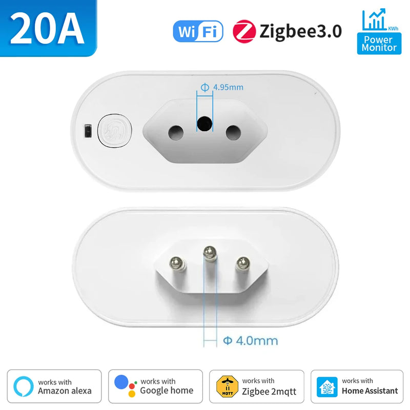 Tomada Inteligente Wi-Fi Liga e Desliga a Distância
