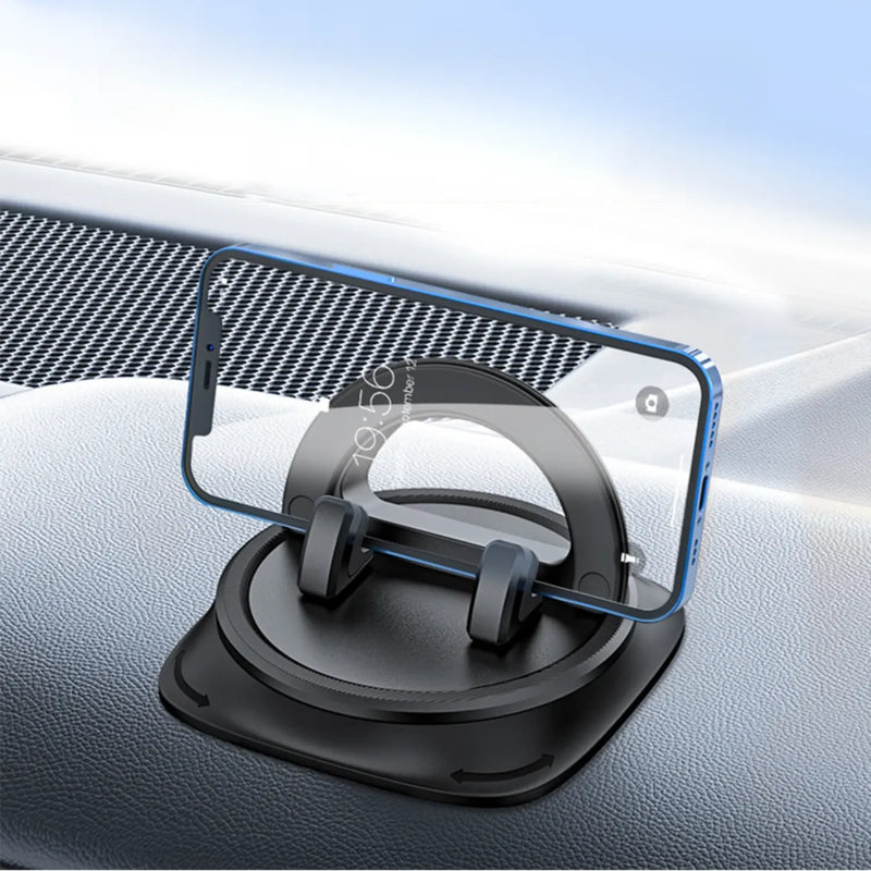 Suporte-Veicular-Rotativo-Antiderrapante-para-Celular-sendo-utilizado