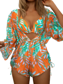 Conjunto Tropical 3 Peças: Maiô, Body e Biquíni