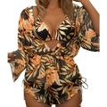 Conjunto Tropical 3 Peças: Maiô, Body e Biquíni