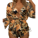 Conjunto Tropical 3 Peças: Maiô, Body e Biquíni